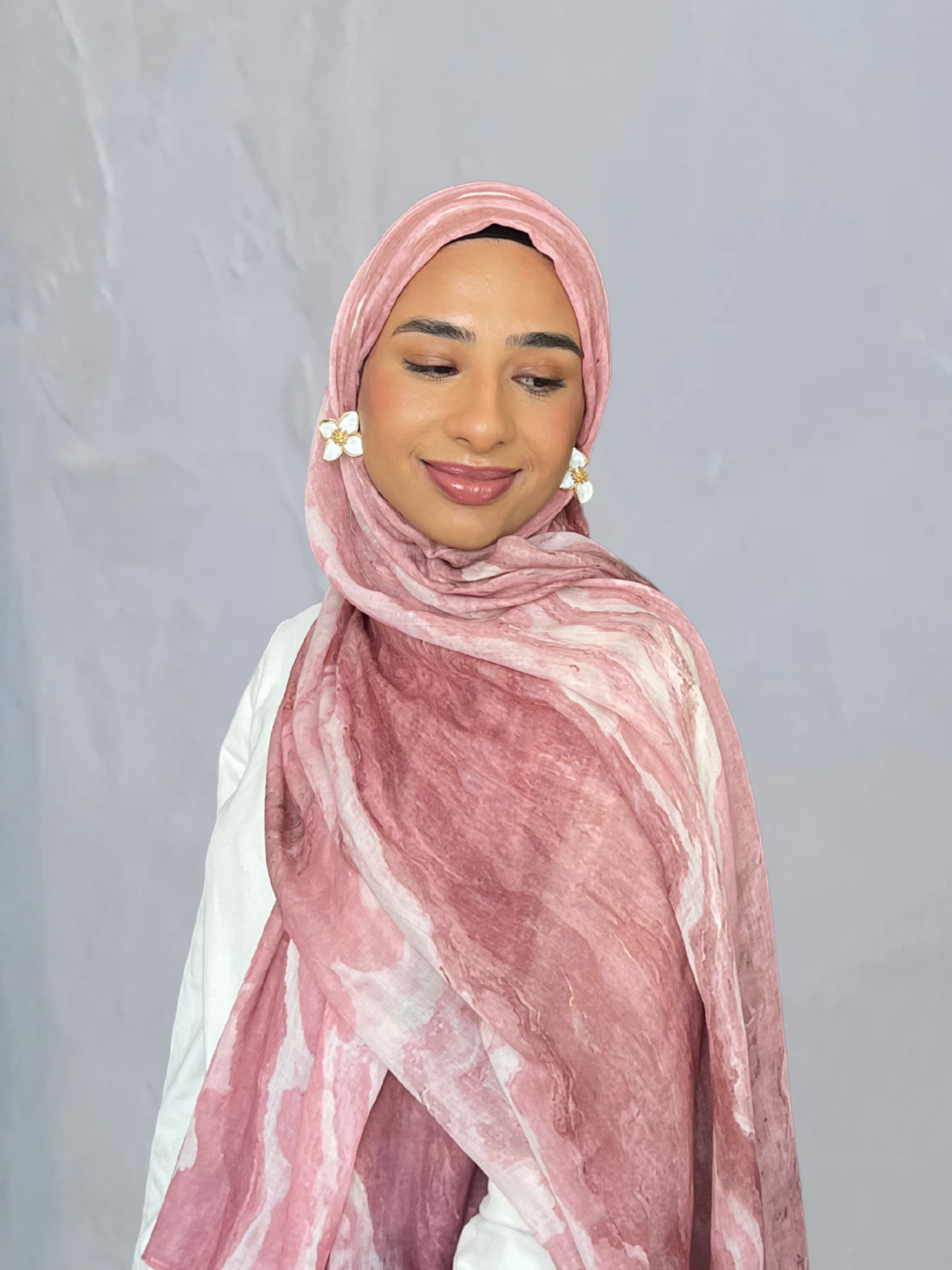 Rose Ripple Modal Hijab
