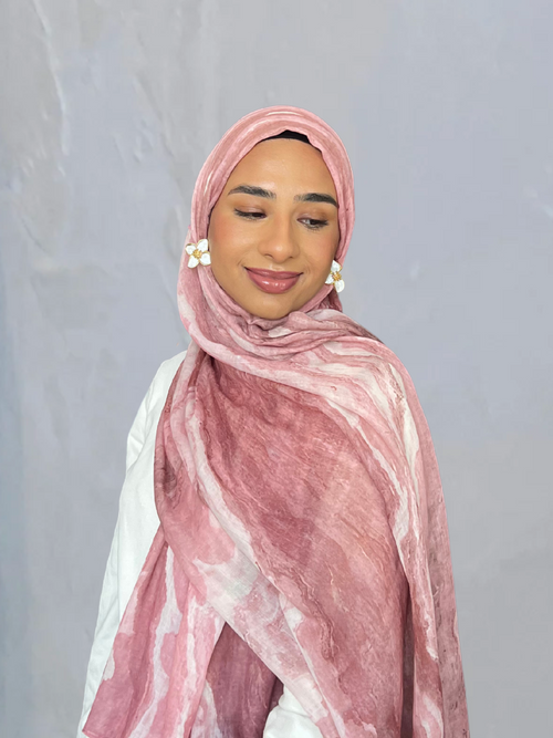 Rose Ripple Modal Hijab