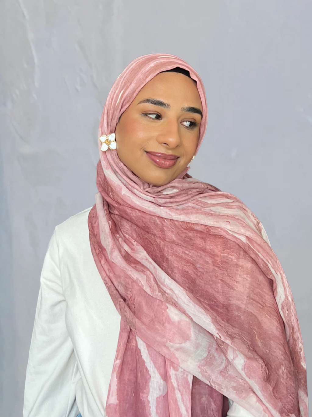 Rose Ripple Modal Hijab